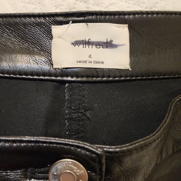 Aritzia Wilfred vegan leather pants size 4 - Picture 9 of 11